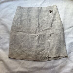 banana republic linen skirt
